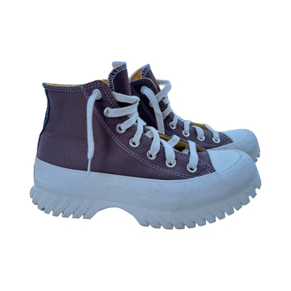 Converse Shoes - Converse Run Star Hike Platform High Top Sneakers Brown Canvas Lug Sole Women 7